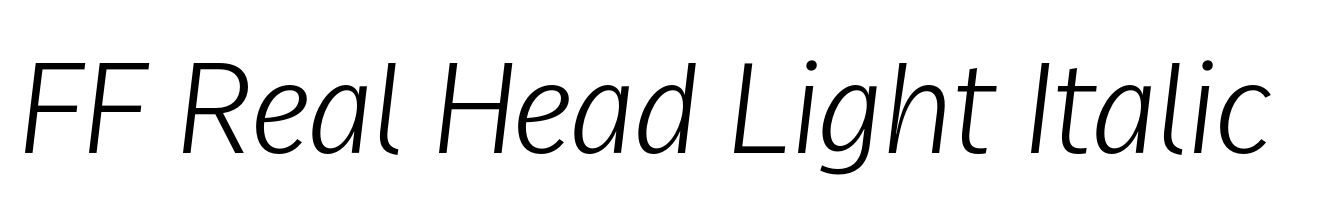 FF Real Head Light Italic